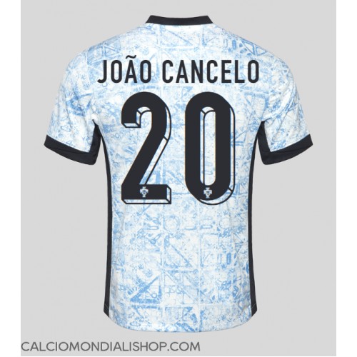 Maglie da calcio Portogallo Joao Cancelo #20 Seconda Maglia Europei 2024 Manica Corta